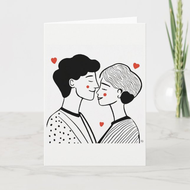 Carte d'art de la Saint-Valentin (Devant)