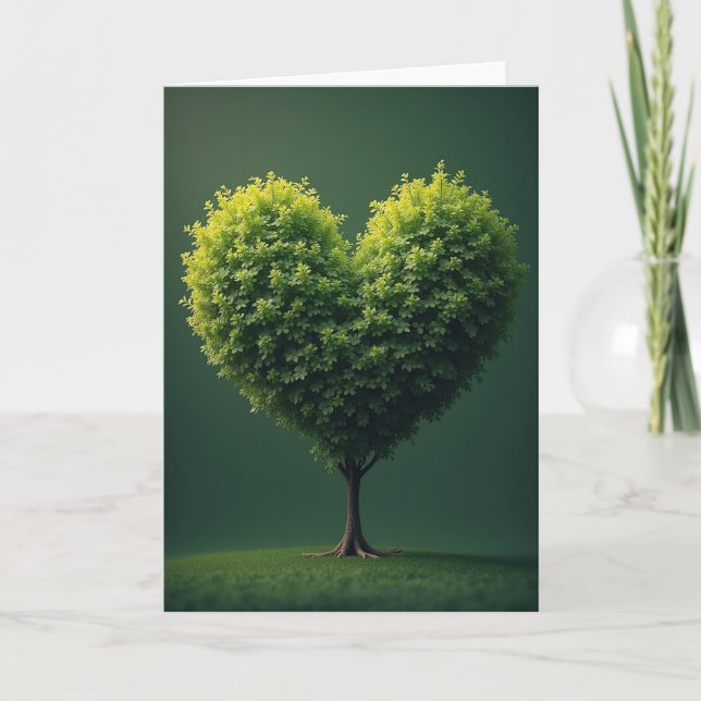 Carte d'art de l'amour de l'arbre et de la nature (Devant)