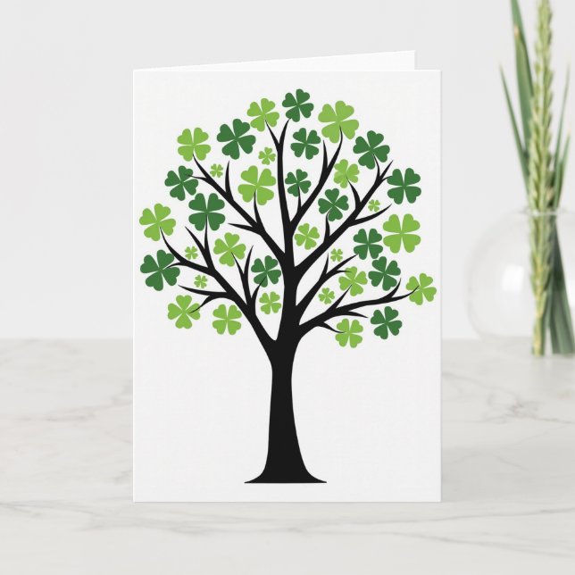 Carte d'art de l'arbre chanceux (Devant)