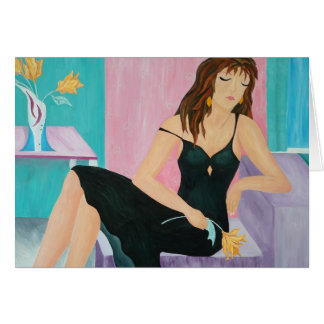 Carte d'art de lis tigré