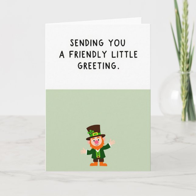 Carte d'art de lutin amical (Devant)