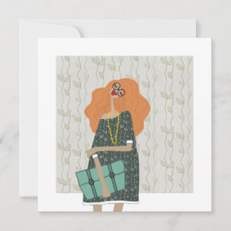 Carte d'art de mode Glam Modern Summer Charm