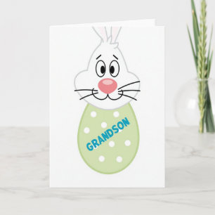 Carte d'art de Pâques Lapin Petit-Fils
