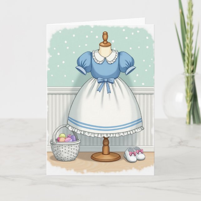 Carte d'art de robe pour enfants mignons (Devant)
