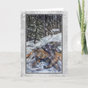 Carte d'art de tour d'hiver