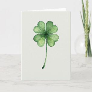 Carte d'art de trèfle à quatre feuilles Lucky