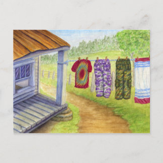 Carte d'art des couleurs de montagne