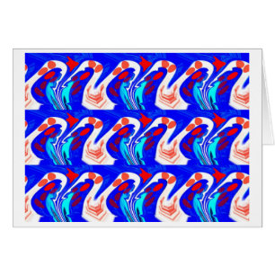 Carte d'art des vagues