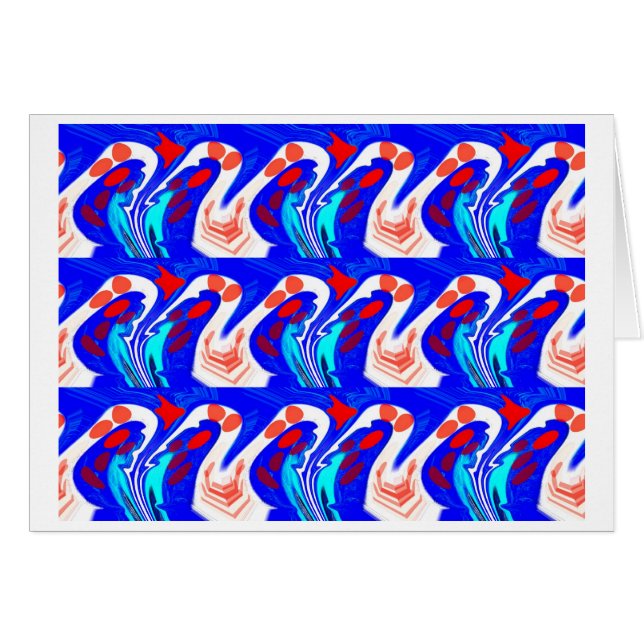 Carte d'art des vagues (Devant horizontal)