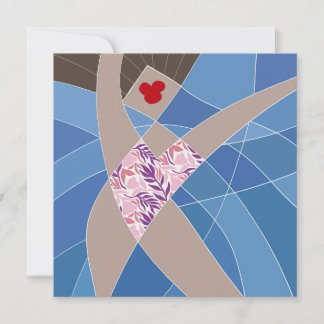 Carte d'art d'illustration de mode de maillot de b