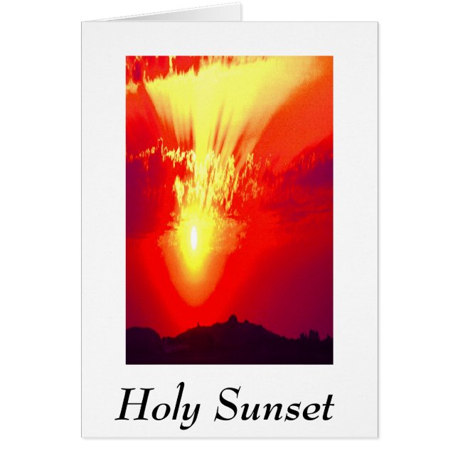 Carte d'art du coucher du soleil (Devant)