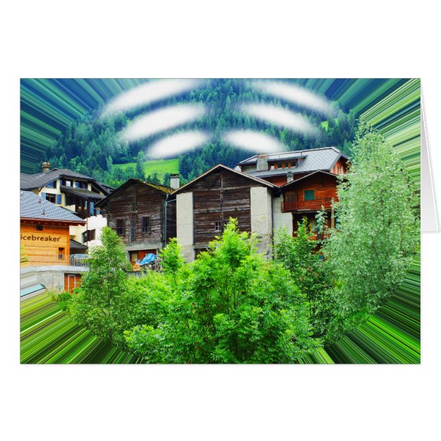 Carte d'art du moment alpin (Devant horizontal)
