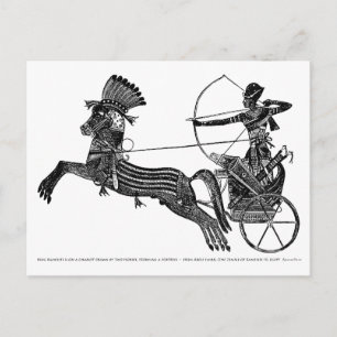 Carte d'art égyptienne Vintage King Ramesses II !