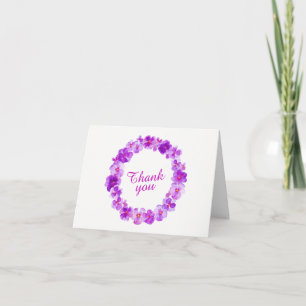 carte d'art en Merci à couronne violet