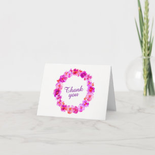 carte d'art en Merci rose