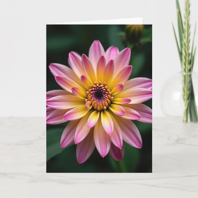Carte d'art Fleur Radieuse (Devant)