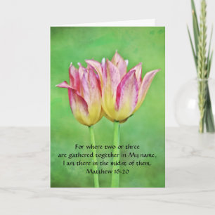Carte d'art Fleurs de Foi Tulipes