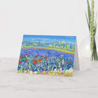 Carte d'art : Fleurs pour Miel, Provence
