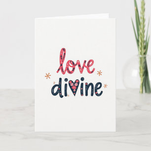 Carte d'art floral Amour Divin