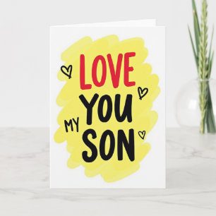 Carte d'art graphique Love You Fils