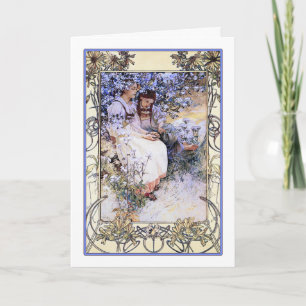 Carte d'art /Invitation : Mucha : Les Béatitudes