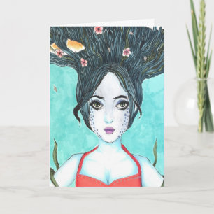 Carte d'art Koi Copic