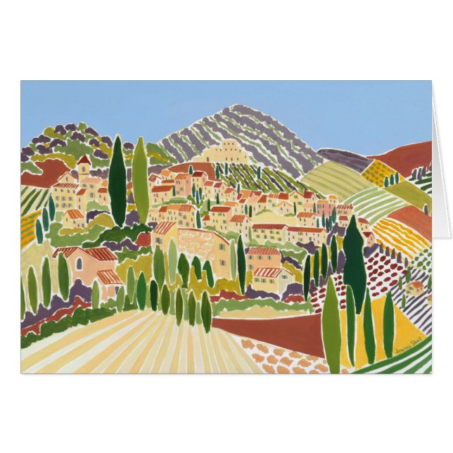 Carte d'art : La Vieille Ville, Vaison La Romaine (Devant horizontal)