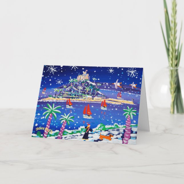 Carte d'art : La voile à travers la neige (Devant)