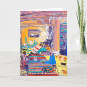 Carte d'art : Les mangeurs péruviens de pommes de