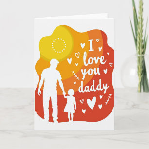 Carte d'art Love You Daddy