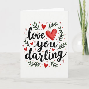 Carte d'art Love You Darling