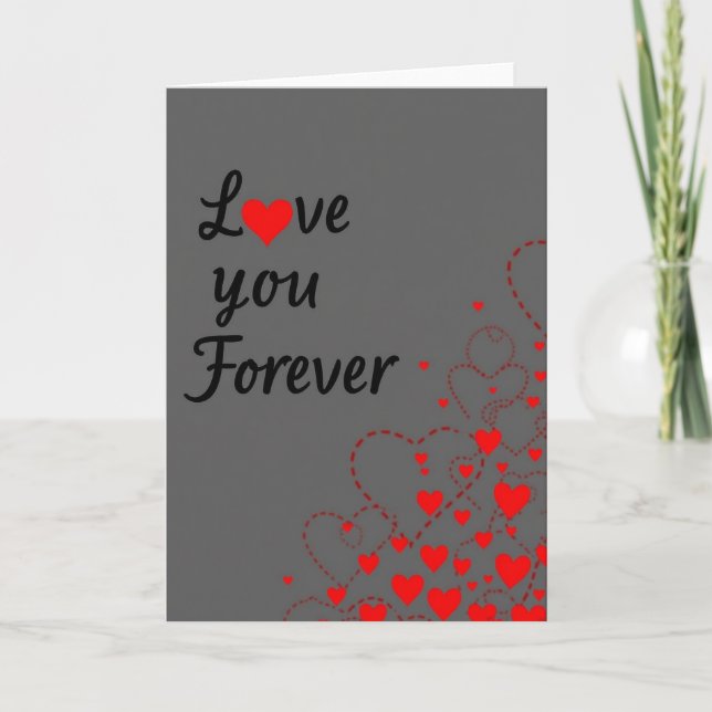Carte d'art Love You Forever (Devant)