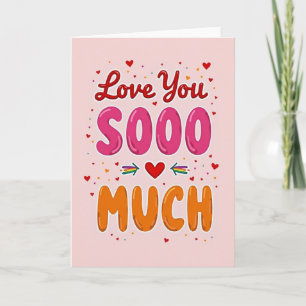 Carte d'art lumineuse « Je t'aime beaucoup »