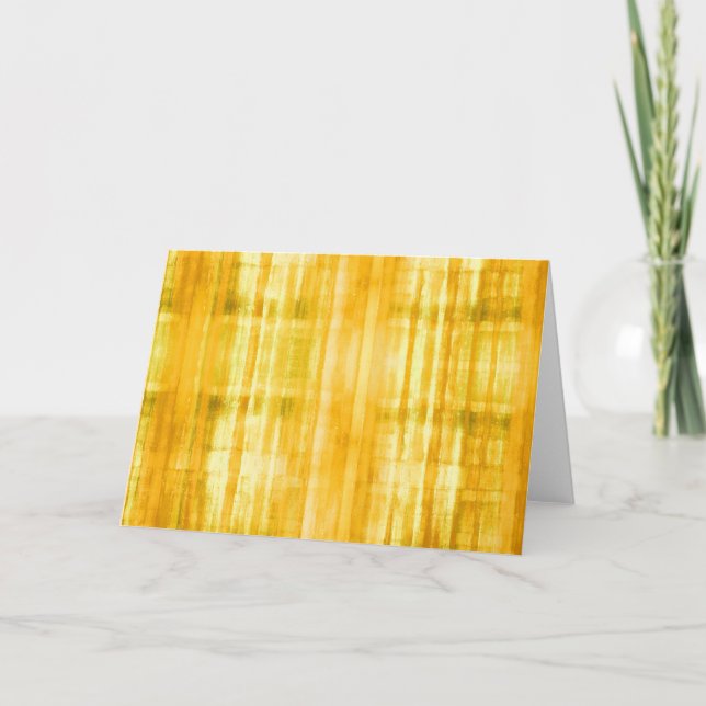 Carte d'art moderne Abstrait de couleur jaune (Devant)
