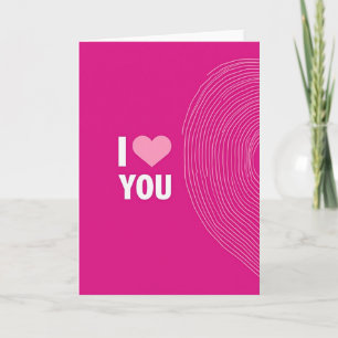Carte d'art moderne 'Je t'aime'