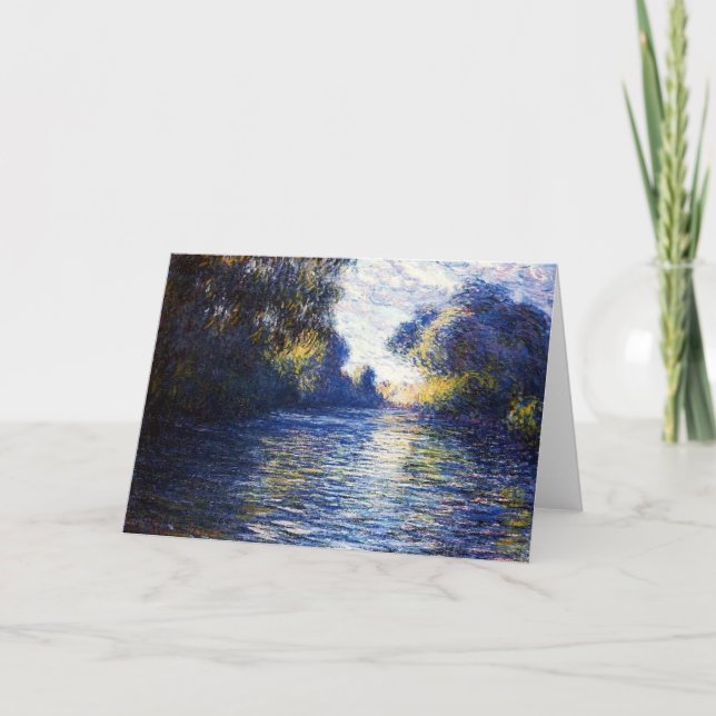 Carte d'art Monet Seine River Impressionnisme (Devant)