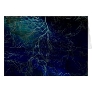 Carte d'art Orage électrique