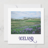 Carte d'art paysager islandais par Pola.B.Alex