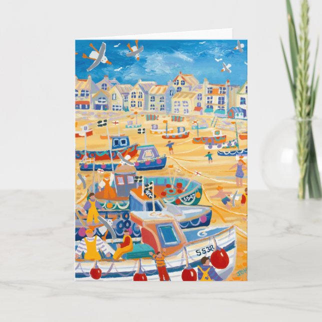 Carte d'art : Port de St Ives, les Cornouailles (Devant)