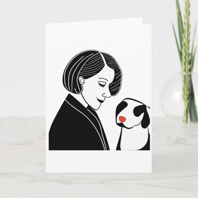Carte d'art pour chien de compagnie (Devant)