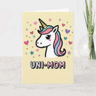 Carte d'art pour la célébration de la Maman Uni
