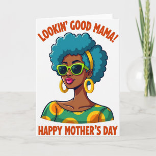 Carte d'art pour la fête des mamans élégantes
