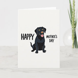 Carte d'art pour la fête des mères de chien
