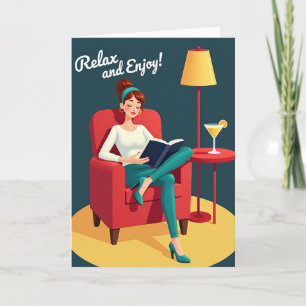 Carte d'art pour la fête des mères relaxante