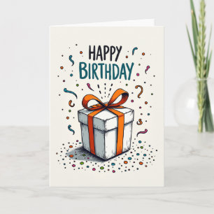 Carte d'art pour le forfait d'anniversaire