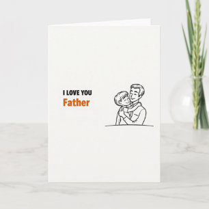 Carte d'art pour papa je t'aime