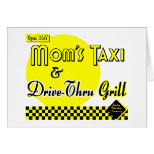 Carte d'art rétro Moms Taxi & Drive-Thru