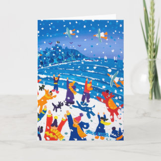 Carte d'art : Sauts pour les flocons de neige
