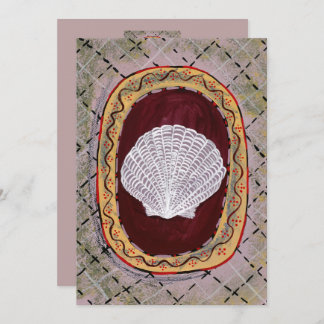 Carte d'art Seashell inspirée par Bloomsbury & Cha