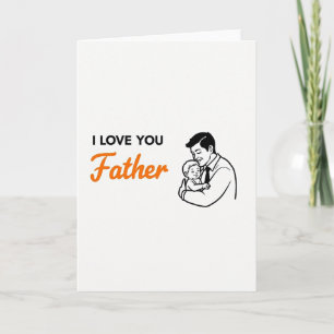 Carte d'art simple pour dire je t'aime papa